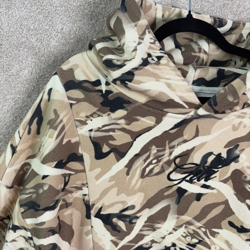 I AM GIA Camo Hoodie Women's Medium Oversized Logo Sweatshirt Streetwear - Picture 3 of 10